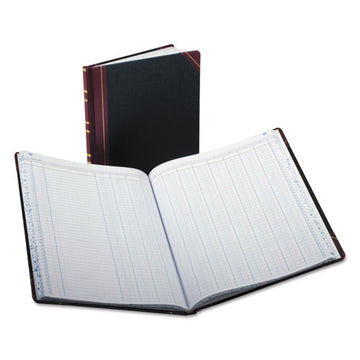 Boorum & Pease® Extra-durable Bound Book, Double-page 12-column Accounting, Black-maroon-gold Cover, 11.94 X 9.78 Sheets, 150 Sheets-book freeshipping - TVN Wholesale